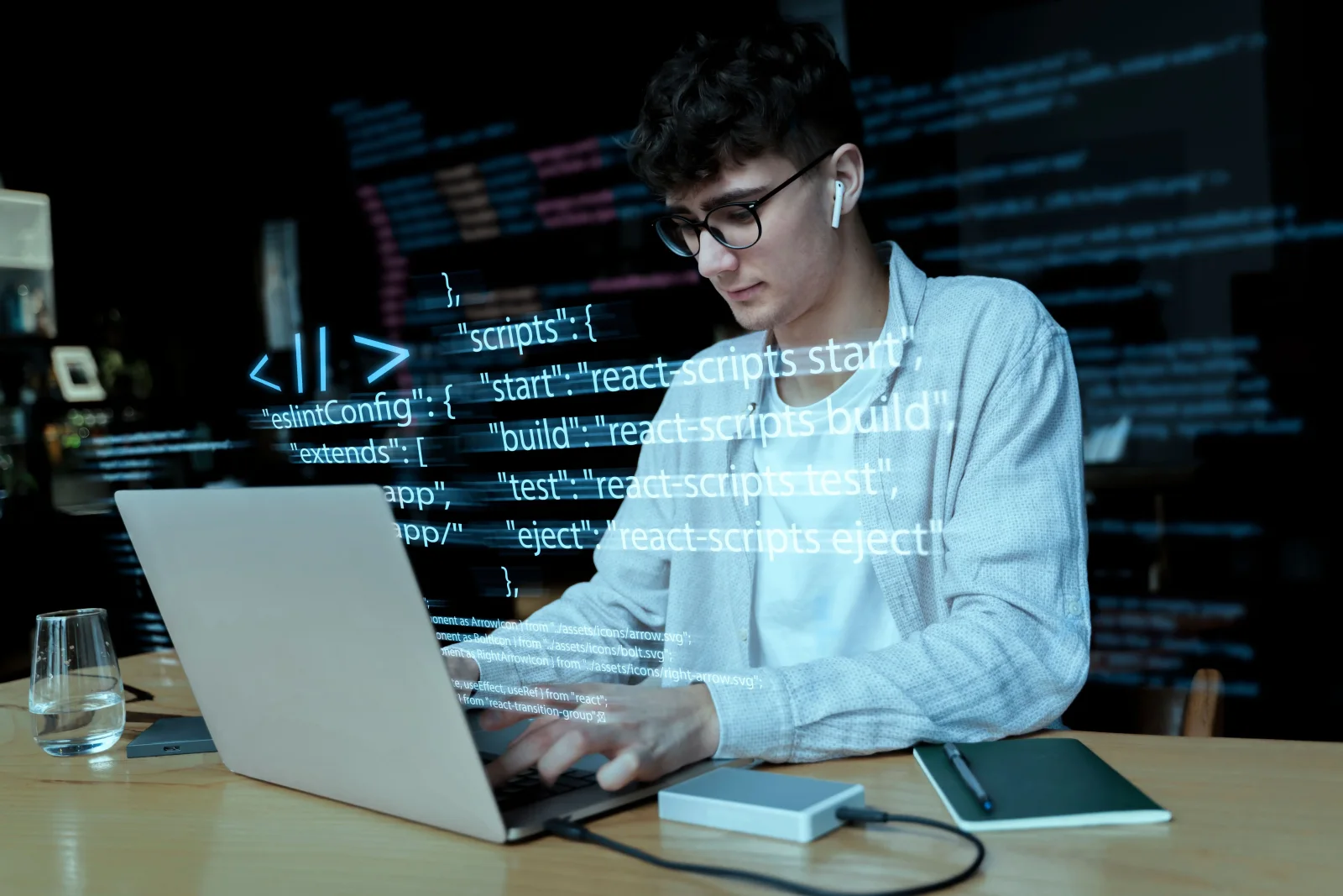 Angular and Node.js: framework and runtime compared technical diagram